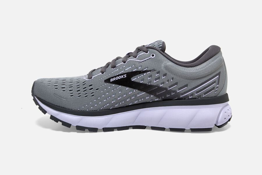 Brooks Ghost 13 Road Running Shoes Womens Grey/Black/Purple 647590-FYC